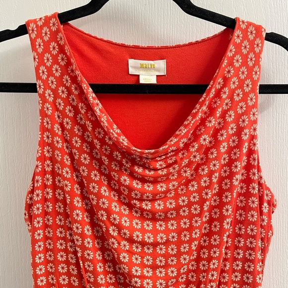 {NOT FOR SALE} Anthropologie Maeve Brianne Floral Jersey Midi Dress Size S - Picture 12 of 13